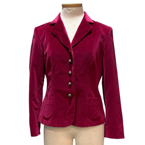 Talbots sz 6P magenta velvet vintage blazer